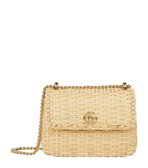 gucci wicker|Gucci super mini shoulder strap.